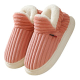 Warm ribbed knitted slippers – Comfortable slippers for the home