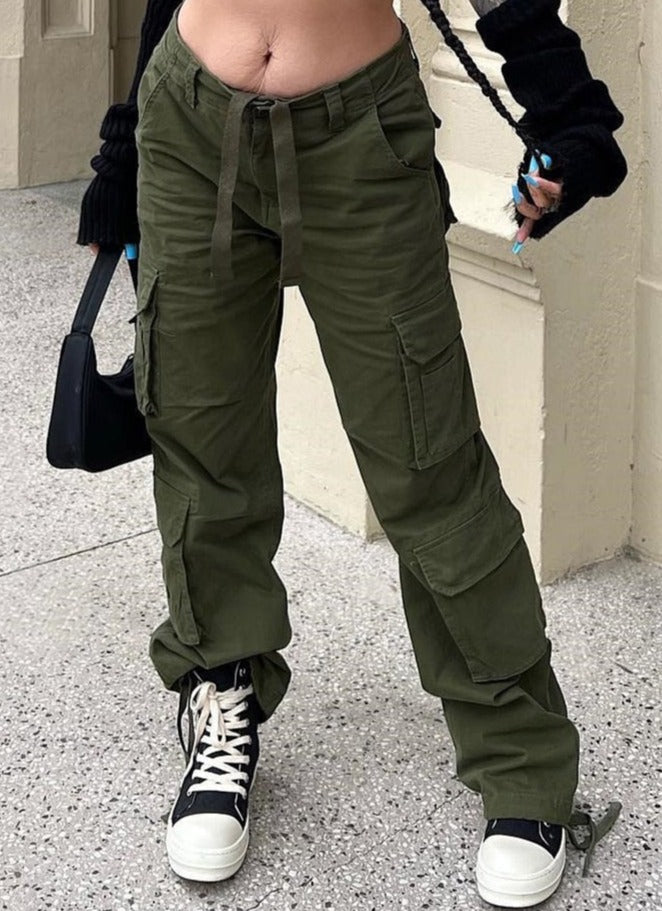 Dame Cargo Bukser – Komfortable Streetwear Bukser med Lomme Detaljer