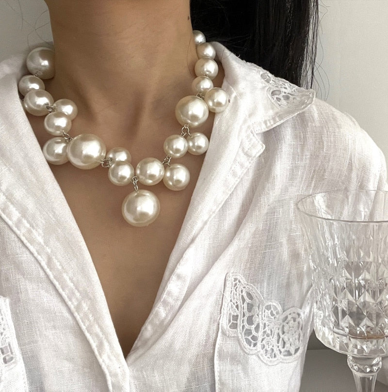 Betagende Elegant Perlekæde med Fitness-Tracker