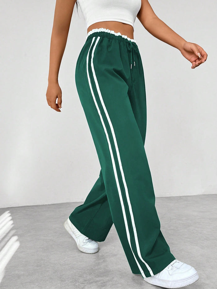Women's Training Pants – Wide Pants with Double Side Stripe