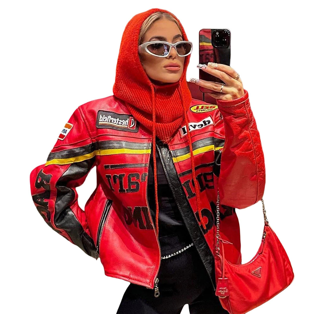 Ladies Knitted Hooded Scarf – Warm Shawl with Hood for Winter