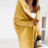 Krammende Oversized Cardigan med Hætte til Kolde Dage