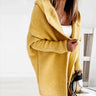 Krammende Oversized Cardigan med Hætte til Kolde Dage