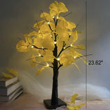LED Ginkgo bordlampe 60cm dekoration hvid gul moderne batteribelysning integreret LED