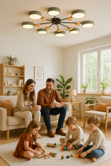 Skandinavisk LED Loftlampe - Moderne, Energibesparende og Bæredygtigt Design