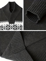 Herre vintertrøje med norsk mønster – varm jule- og vinter sweater