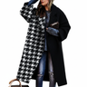 Lang Dame Vinterfrakke – Varm Oversized Jakke i Forskellige Prints