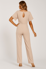 Jumpsuit med Justerbart Taljebånd og Elegant Pasform