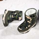 Children's winter boots – Warm camouflage snow boots with non-slip sole
