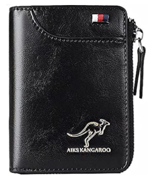 Kompakt herrepunge med lynlås – Slankt og rummeligt design