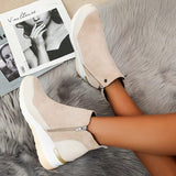 Dame ankelstøvler – Sporty vinterstøvler med blødt for