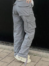 Dame Cargo Bukser – Komfortable Streetwear Bukser med Lomme Detaljer