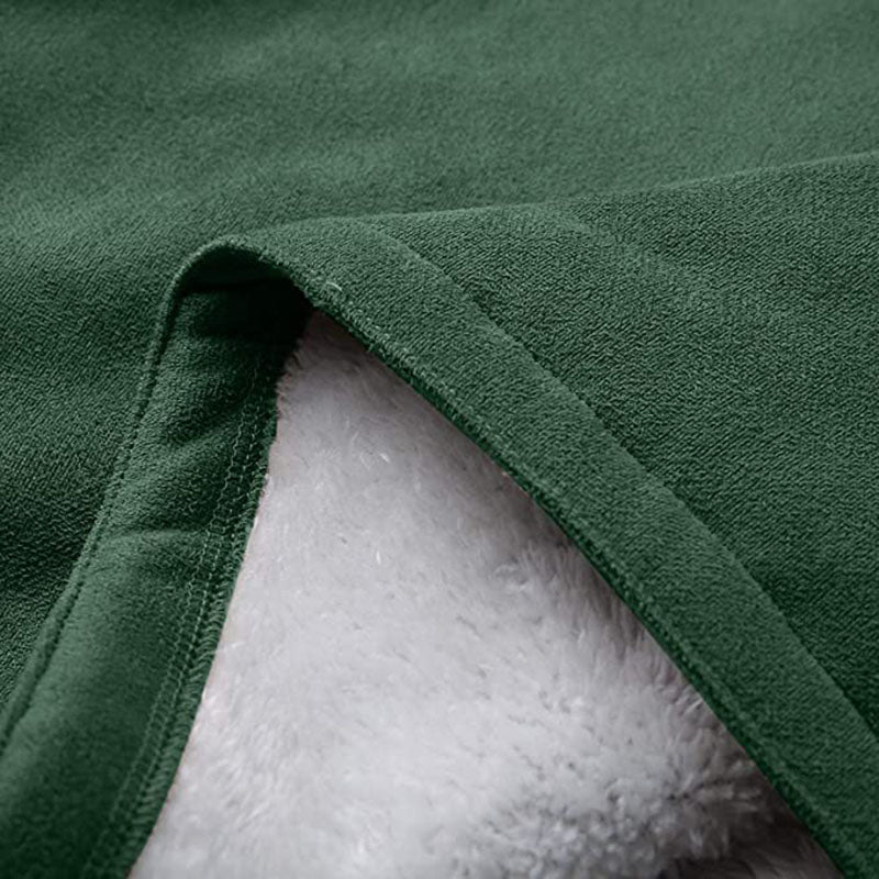 Women's winter jacket – Warm sherpa jacket with hood and toggle closure