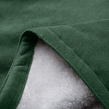 Women's winter jacket – Warm sherpa jacket with hood and toggle closure