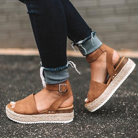 Sommer Platform Espadrille Sandaler til Damer