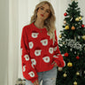 Women's Christmas Sweater – Fun Sweater with Santa Claus All-Over Print