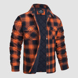 Herre Flannel Vintervest med Vatteret Foring