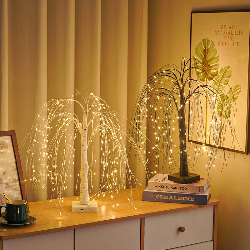 LED Pile Tree Table Lamp – Atmospheric String Light Tree Decoration