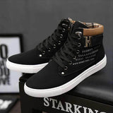Herre Casual Mid-Top Støvler – Komfortable Stilfulde Sneakers