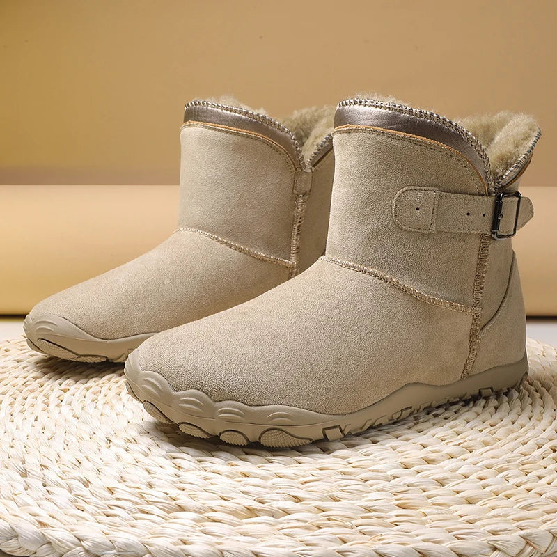 Varme vinterstøvler med pelsfor – komfortable dameboots