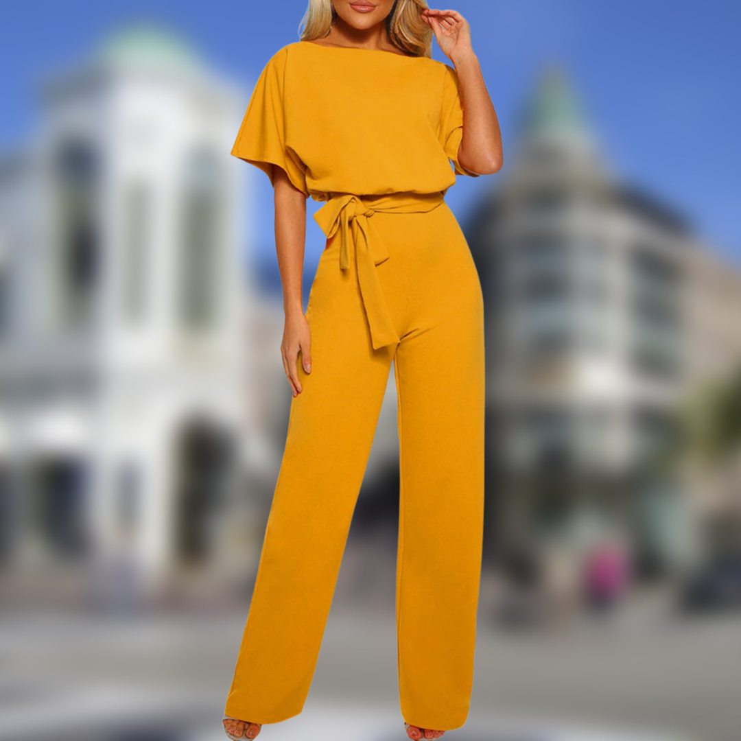 Elegant Jumpsuit med Bælte | Stilfuld Jumpsuit til Arbejde og Fest