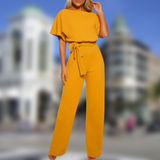 Elegant Jumpsuit med Bælte | Stilfuld Jumpsuit til Arbejde og Fest