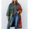 Lang Dame Vinterfrakke – Varm Oversized Jakke i Forskellige Prints