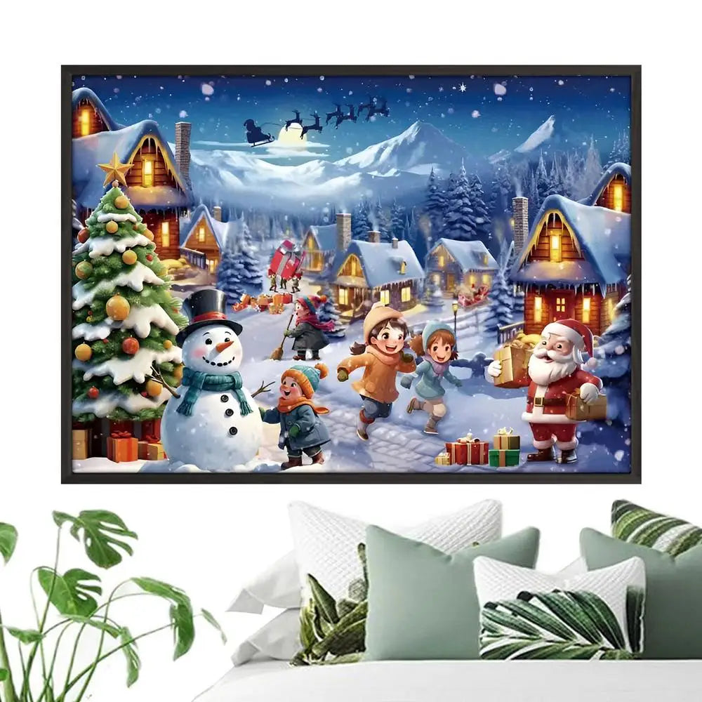 Christmas Puzzle Advent Calendar – 1008 Pieces Winter Village Edition