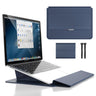 3-i-1 Vandtæt Laptop Sleeve Case med Håndledsstøtte og Stander