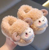 Plush Animal Slippers – Warm Children's Booties with Cute Design