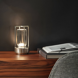 Modern mood lamp – Elegant cylindrical table lamp with warm light