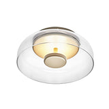 Elegant LED Loftlampe i Glas og Metal