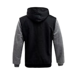 Herren Warmer Kapuzenpullover Jacke – Bequeme Gefütterte Winterjacke mit Kapuze