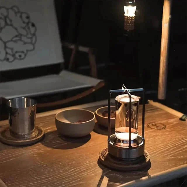 Moderne LED lanterne lampe – Stemningsfuld dekorativ bordlampe