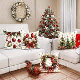 Jule Pudebetræk Sæt – Festlig Vinterdekoration til Sofa
