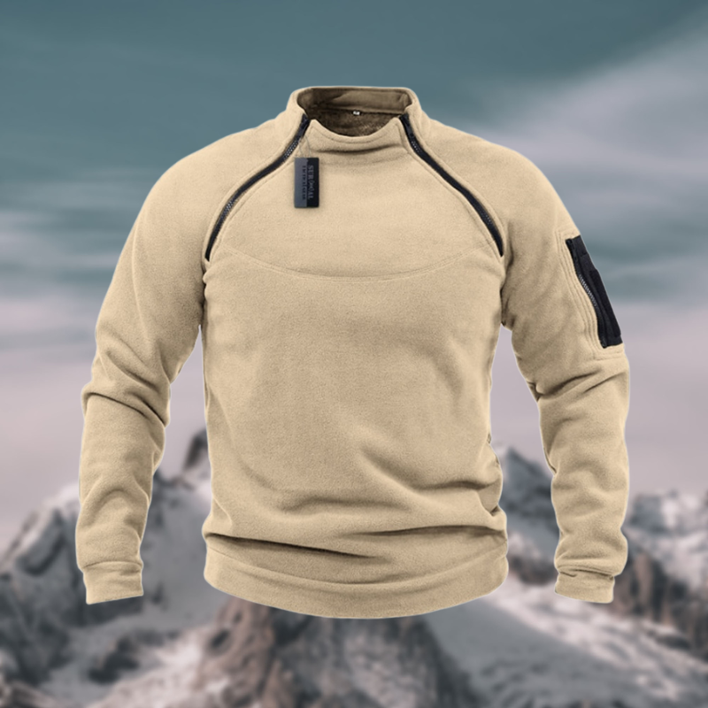 Varm og Komfortabel Herre Fleece Pullover med Sikkerhedslommer