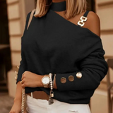 Stilfuld Elegant Damebluse af Høj Kvalitet