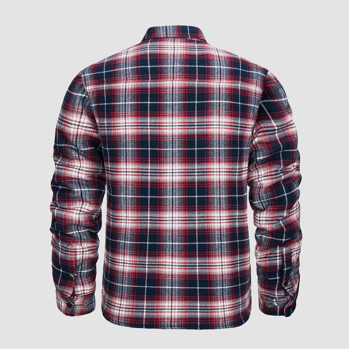 Herre Flannel Vintervest med Vatteret Foring