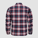 Herre Flannel Vintervest med Vatteret Foring