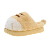 Ladies' Cat Slippers – Warm Plush House Shoes with Paw Design