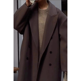 Dame Lang Elegant Frakke – Stilfuld Overfrakke med Klassisk Snit