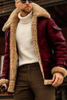 Men's Winter Jacket – Stylish Warm Jacket with Fur Collar Look