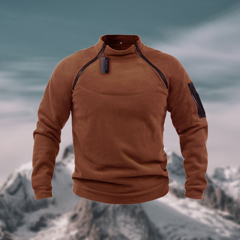 Varm og Komfortabel Herre Fleece Pullover med Sikkerhedslommer