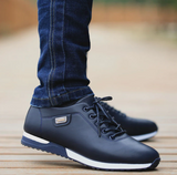 Casual herresneakers med fløjlsforing – varme og komfortable