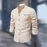 Trendy langærmet poloshirt til herrer