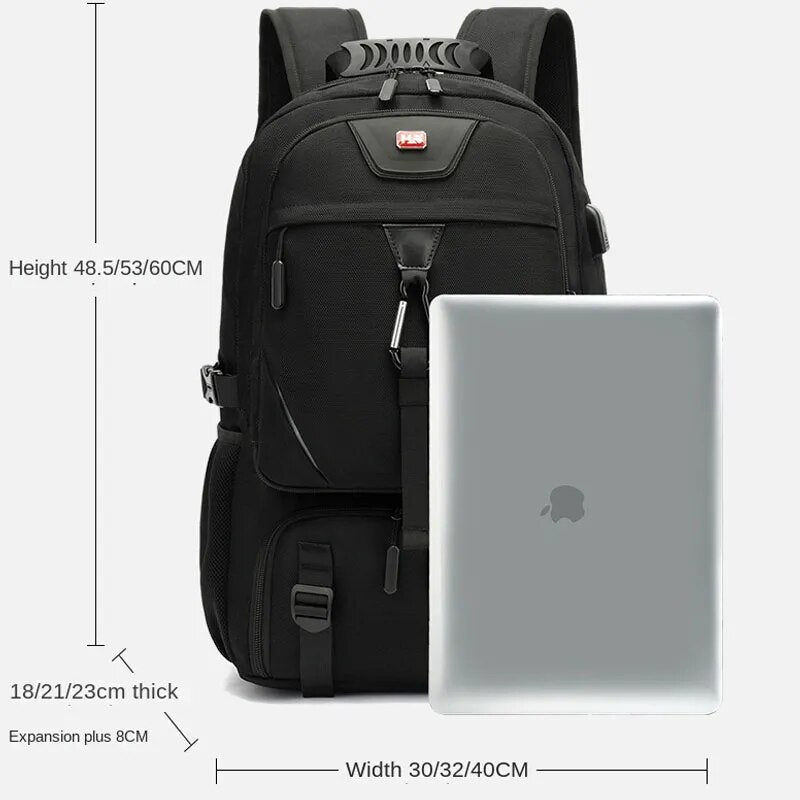 Rucksack mit USB-Ladeanschluss und großem Fassungsvermögen