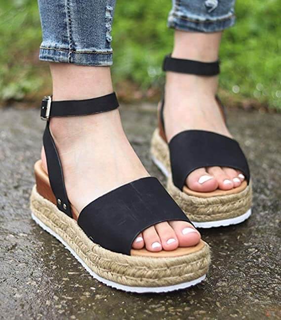 Sommer Platform Espadrille Sandaler til Damer