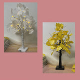 LED Ginkgo bordlampe 60cm dekoration hvid gul moderne batteribelysning integreret LED