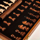 Træskakspil med Opbevaringskasse – Luksuriøst Håndlavet Skaksæt