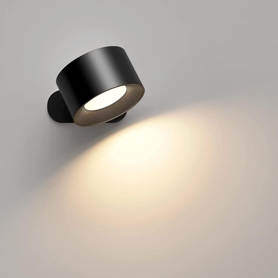 Trådløs LED Væglampe med 360° Drejefunktion og Touchbetjening